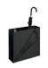 Schirmständer >22568< in schwarz, Metall - 50x48x16cm (BxHxT)