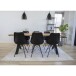 Schalenstuhl >Oslo< (2er-Set) in Schwarz, Glattlederoptik - 48x86x55cm (BxHxT)