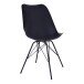 Schalenstuhl >Oslo< (2er-Set) in Schwarz, Glattlederoptik - 48x86x55cm (BxHxT)