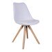 Schalenstuhl >Bergen< (2er-Set) in Weiss, Glattlederoptik - 48x86x55cm (BxHxT)