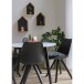 Schalenstuhl >Bergen< (2er-Set) in Schwarz, Glattlederoptik - 48x86x55cm (BxHxT)
