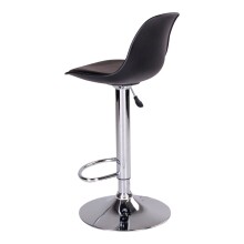 Barhocker >Trondheim< (2er-Set) in Schwarz, Glattlederoptik - 39x104x41 (BxHxT)