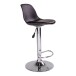 Barhocker >Trondheim< (2er-Set) in Schwarz, Glattlederoptik - 39x104x41 (BxHxT)