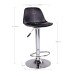 Barhocker >Trondheim< (2er-Set) in Schwarz, Glattlederoptik - 39x104x41 (BxHxT)