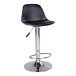 Barhocker >Trondheim< (2er-Set) in Schwarz, Glattlederoptik - 39x104x41 (BxHxT)