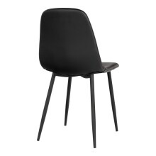 Polsterstuhl >Stockholm< (2er-Set) in Schwarz - 47x88x50 (BxHxT)