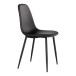 Polsterstuhl >Stockholm< (2er-Set) in Schwarz - 47x88x50 (BxHxT)
