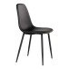 Polsterstuhl >Stockholm< (2er-Set) in Schwarz - 47x88x50 (BxHxT)