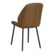 Polsterstuhl >MonteCarlo< (2er-Set) in Braun - 47x91x59,5 (BxHxT)