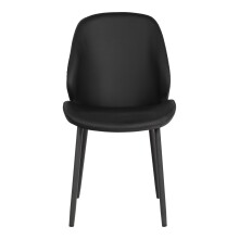 Polsterstuhl >MonteCarlo< (2er-Set) in Schwarz - 47x91x59,5 (BxHxT)