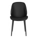 Polsterstuhl >MonteCarlo< (2er-Set) in Schwarz - 47x91x59,5 (BxHxT)
