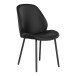 Polsterstuhl >MonteCarlo< (2er-Set) in Schwarz - 47x91x59,5 (BxHxT)