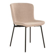 Polsterstuhl >Maceda< (2er-Set) in Beige, Stoff -...
