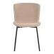 Polsterstuhl >Maceda< (2er-Set) in Beige, Stoff - 48x83x59cm (BxHxT)