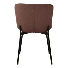 Polsterstuhl >Maceda< (2er-Set) in Rost, Stoff - 48x83x59cm (BxHxT)