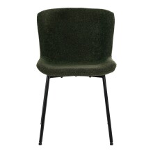 Polsterstuhl >Maceda< (2er-Set) in Dunkelgrün, Stoff - 48x83x59cm (BxHxT)