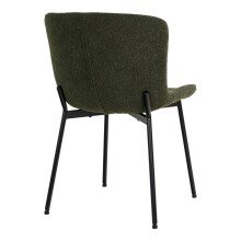 Polsterstuhl >Maceda< (2er-Set) in Dunkelgrün, Stoff - 48x83x59cm (BxHxT)