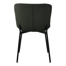 Polsterstuhl >Maceda< (2er-Set) in Dunkelgrün, Stoff - 48x83x59cm (BxHxT)