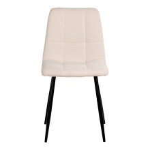 Polsterstuhl >Middelfart< (2er-Set) in Weiss, Stoff - 44x86x55cm (BxHxT)