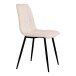 Polsterstuhl >Middelfart< (2er-Set) in Weiss, Stoff - 44x86x55cm (BxHxT)