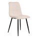 Polsterstuhl >Middelfart< (2er-Set) in Weiss, Stoff - 44x86x55cm (BxHxT)