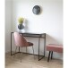 Polsterstuhl >Geneva< (2er-Set) in Rosa, Velour - 51x78x52cm (BxHxT)