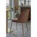 Polsterstuhl >Geneva< (2er-Set) in Rosa, Velour - 51x78x52cm (BxHxT)