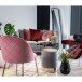 Polsterstuhl >Geneva< (2er-Set) in Rosa, Velour - 51x78x52cm (BxHxT)