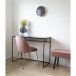 Polsterstuhl >Geneva< (2er-Set) in Rosa, Velour - 51x78x52cm (BxHxT)
