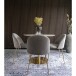 Polsterstuhl >Geneva< (2er-Set) in Grau, Velour - 51x78x52cm (BxHxT)