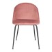 Polsterstuhl >Geneva< (2er-Set) in Rosa, Velour - 51x78x52cm (BxHxT)