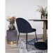 Polsterstuhl >Geneva< (2er-Set) in Blau, Velour - 51x78x52cm (BxHxT)