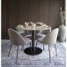 Polsterstuhl >Geneva< (2er-Set) in Grau, Velour - 51x78x52cm (BxHxT)