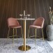 Barhocker >Lausanne< (2er-Set) in Rosa, Velour - 55x108x60cm (BxHxT)