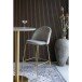 Barhocker >Lausanne< (2er-Set) in Grau, Velour - 55x108x60cm (BxHxT)
