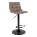 Barhocker >Middelfart< (2er-Set) in Braun, Vintagelederoptik - 43x108x43 (BxHxT)