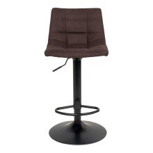 Barhocker >Middelfart< (2er-Set) in Braun, Vintagelederoptik - 43x108x43 (BxHxT)