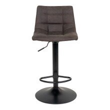 Barhocker >Middelfart< (2er-Set) in Grau, Vintagelederoptik - 43x108x43 (BxHxT)