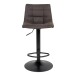 Barhocker >Middelfart< (2er-Set) in Grau, Vintagelederoptik - 43x108x43 (BxHxT)