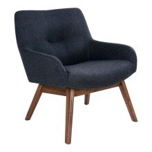 Relaxsessel >London< in Grau, Stoff - 63x73x65cm...