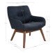Relaxsessel >London< in Grau, Stoff - 63x73x65cm (BxHxT)