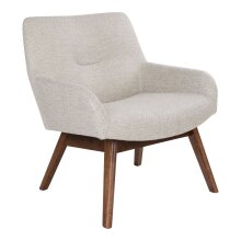 Relaxsessel >London< in Beige, Stoff - 63x73x65cm...