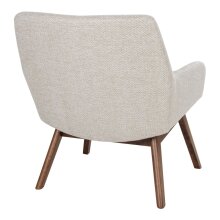 Relaxsessel >London< in Beige, Stoff - 63x73x65cm (BxHxT)