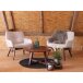 Relaxsessel >London< in Beige, Stoff - 63x73x65cm (BxHxT)