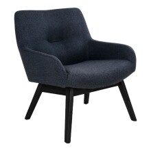 Relaxsessel >London< in Grau, Stoff - 63x73x65cm...