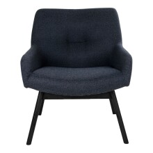 Relaxsessel >London< in Grau, Stoff - 63x73x65cm (BxHxT)