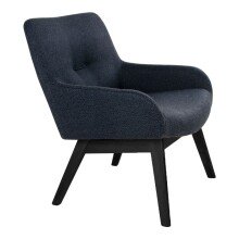 Relaxsessel >London< in Grau, Stoff - 63x73x65cm (BxHxT)