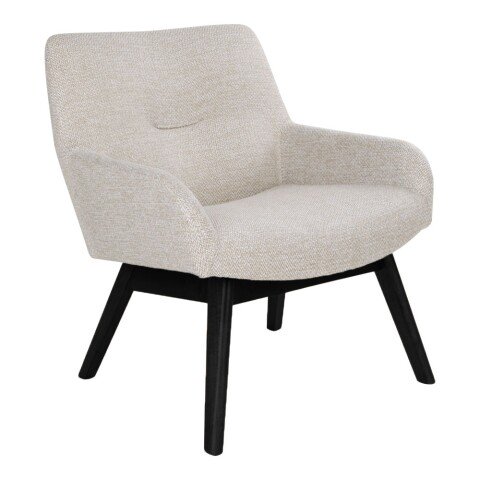 Relaxsessel >London< in Beige, Stoff - 63x73x65cm (BxHxT)