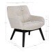 Relaxsessel >London< in Beige, Stoff - 63x73x65cm (BxHxT)