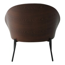 Relaxsessel >Canelas< in Hellgrau / Dunkelbraun, Stoff - 77,4x81,8x71,8 (BxHxT)